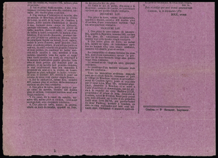 N°20 5c vert, OBL typo sur affiche (format 225x360mm)