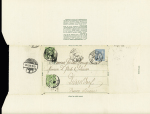Entier enveloppe lettre-annonces TSC 15c Sage avec