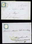 ANNECY càd sarde sur n° 12 sur 3 lettres 1857-60,