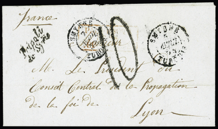 TRIPOLI    Lettre   sans timbre avec cursive "Tripoli