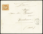 N°16
   OBL PC 3729 + T15 "Milianah Algérie" (1861)