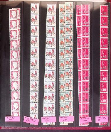 1921-1993 Collection de roulettes de France avec de