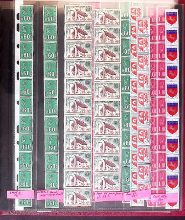 1921-1993 Collection de roulettes de France avec de