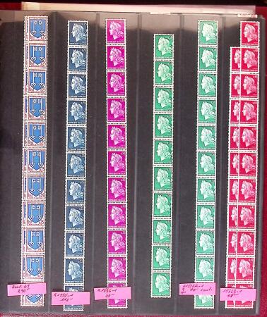 1921-1993 Collection de roulettes de France avec de