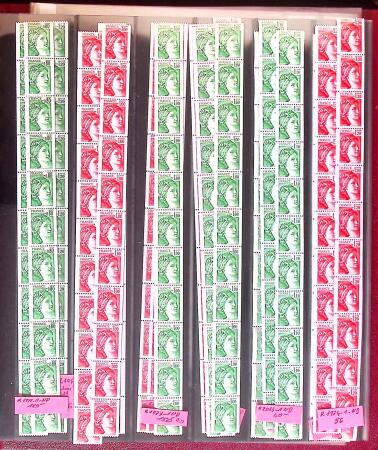 1921-1993 Collection de roulettes de France avec de