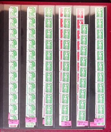 1921-1993 Collection de roulettes de France avec de