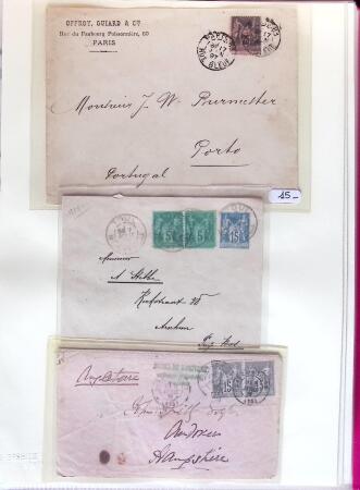 1876-1898 Belle collection en 4 classeurs de lettres