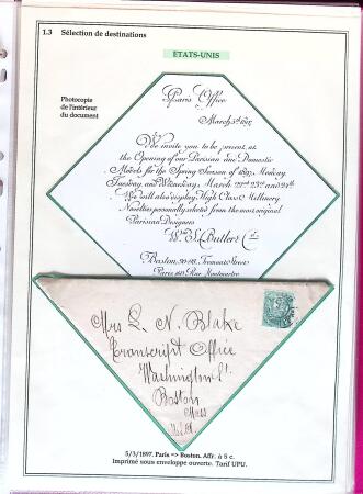 1876-1898 Belle collection en 4 classeurs de lettres