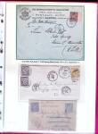 1876-1898 Belle collection en 4 classeurs de lettres