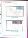 1876-1898 Belle collection en 4 classeurs de lettres