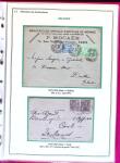 1876-1898 Belle collection en 4 classeurs de lettres