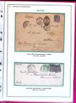 1876-1898 Belle collection en 4 classeurs de lettres