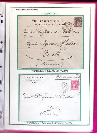 1876-1898 Belle collection en 4 classeurs de lettres