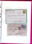 1876-1898 Belle collection en 4 classeurs de lettres