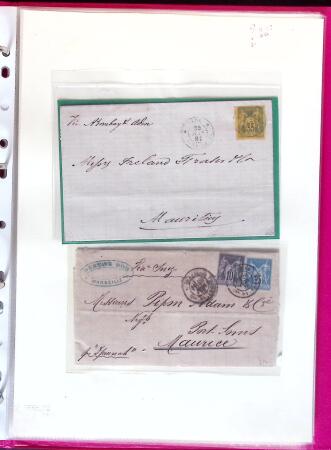 1876-1898 Belle collection en 4 classeurs de lettres