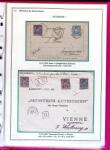 1876-1898 Belle collection en 4 classeurs de lettres