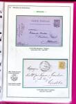 1876-1898 Belle collection en 4 classeurs de lettres