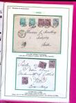 1876-1898 Belle collection en 4 classeurs de lettres