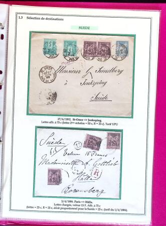 1876-1898 Belle collection en 4 classeurs de lettres