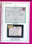 1876-1898 Belle collection en 4 classeurs de lettres