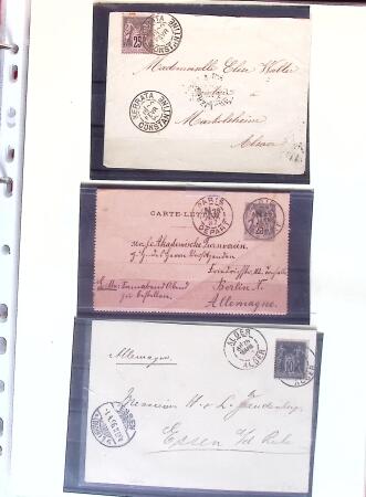 1876-1898 Belle collection en 4 classeurs de lettres