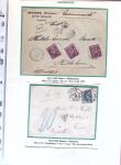 1876-1898 Belle collection en 4 classeurs de lettres