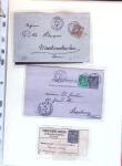 1876-1898 Belle collection en 4 classeurs de lettres