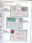 1876-1898 Belle collection en 4 classeurs de lettres