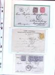 1876-1898 Belle collection en 4 classeurs de lettres