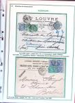 1876-1898 Belle collection en 4 classeurs de lettres