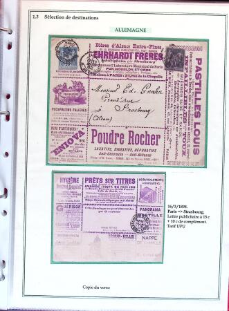 1876-1898 Belle collection en 4 classeurs de lettres