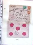 1876-1898 Belle collection en 4 classeurs de lettres