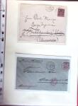 1876-1898 Belle collection en 4 classeurs de lettres