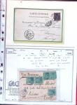 1876-1898 Belle collection en 4 classeurs de lettres