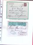 1876-1898 Belle collection en 4 classeurs de lettres