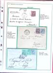 1876-1898 Belle collection en 4 classeurs de lettres