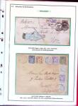 1876-1898 Belle collection en 4 classeurs de lettres