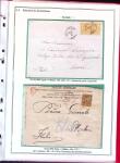 1876-1898 Belle collection en 4 classeurs de lettres