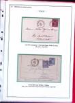 1876-1898 Belle collection en 4 classeurs de lettres