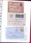 1876-1898 Belle collection en 4 classeurs de lettres