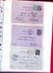 1876-1898 Belle collection en 4 classeurs de lettres