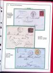 1876-1898 Belle collection en 4 classeurs de lettres