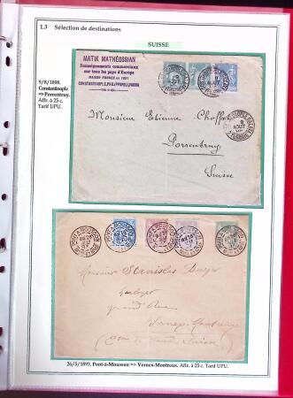 1876-1898 Belle collection en 4 classeurs de lettres