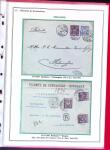 1876-1898 Belle collection en 4 classeurs de lettres