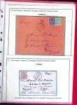 1876-1898 Belle collection en 4 classeurs de lettres