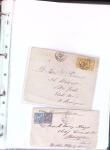 1876-1898 Belle collection en 4 classeurs de lettres