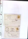 1876-1898 Belle collection en 4 classeurs de lettres