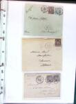 1876-1898 Belle collection en 4 classeurs de lettres