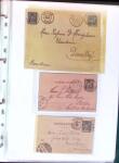 1876-1898 Belle collection en 4 classeurs de lettres