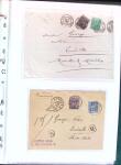 1876-1898 Belle collection en 4 classeurs de lettres